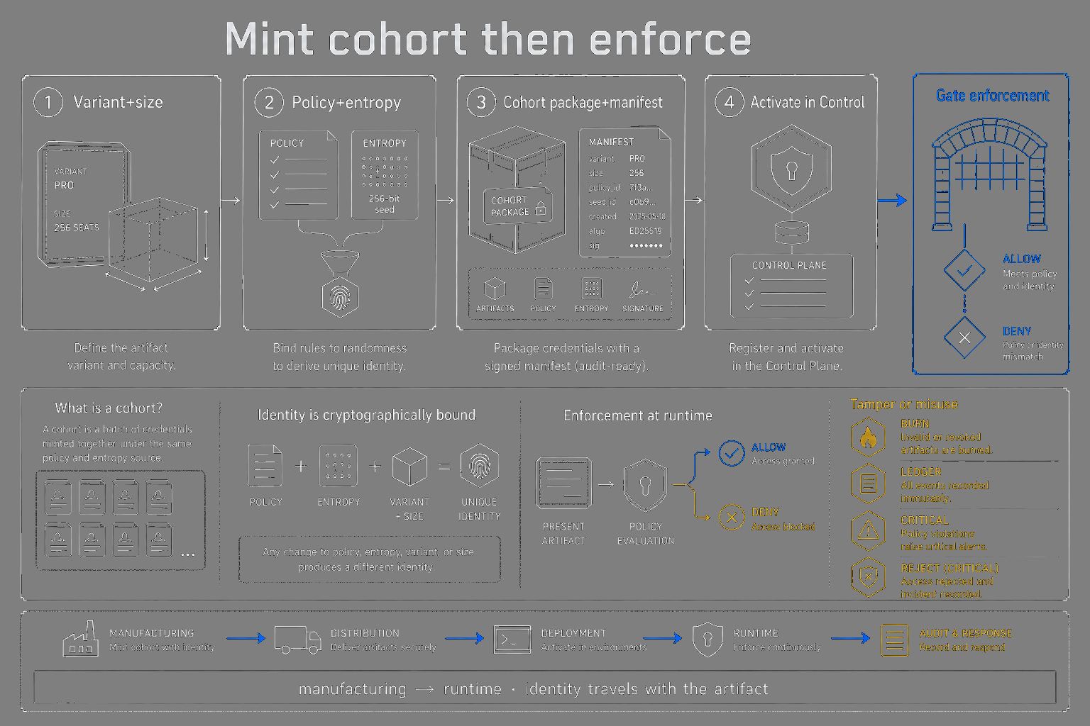 Mint cohort steps then handoff to enforcement